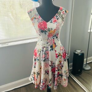 Floral Just… Taylor A-Line Dress